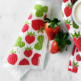 Amazing Swedish Dishcloth - Strawberries & Leaves