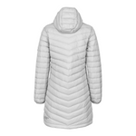 ultra light down coat womens grey back