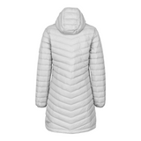 ultra light down coat womens grey back
