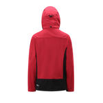 scandinavian explorer 3 layer softshell jacket red unisex back