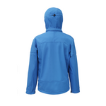 scandinavian 3 layer softshell jacket unisex ultramarine back