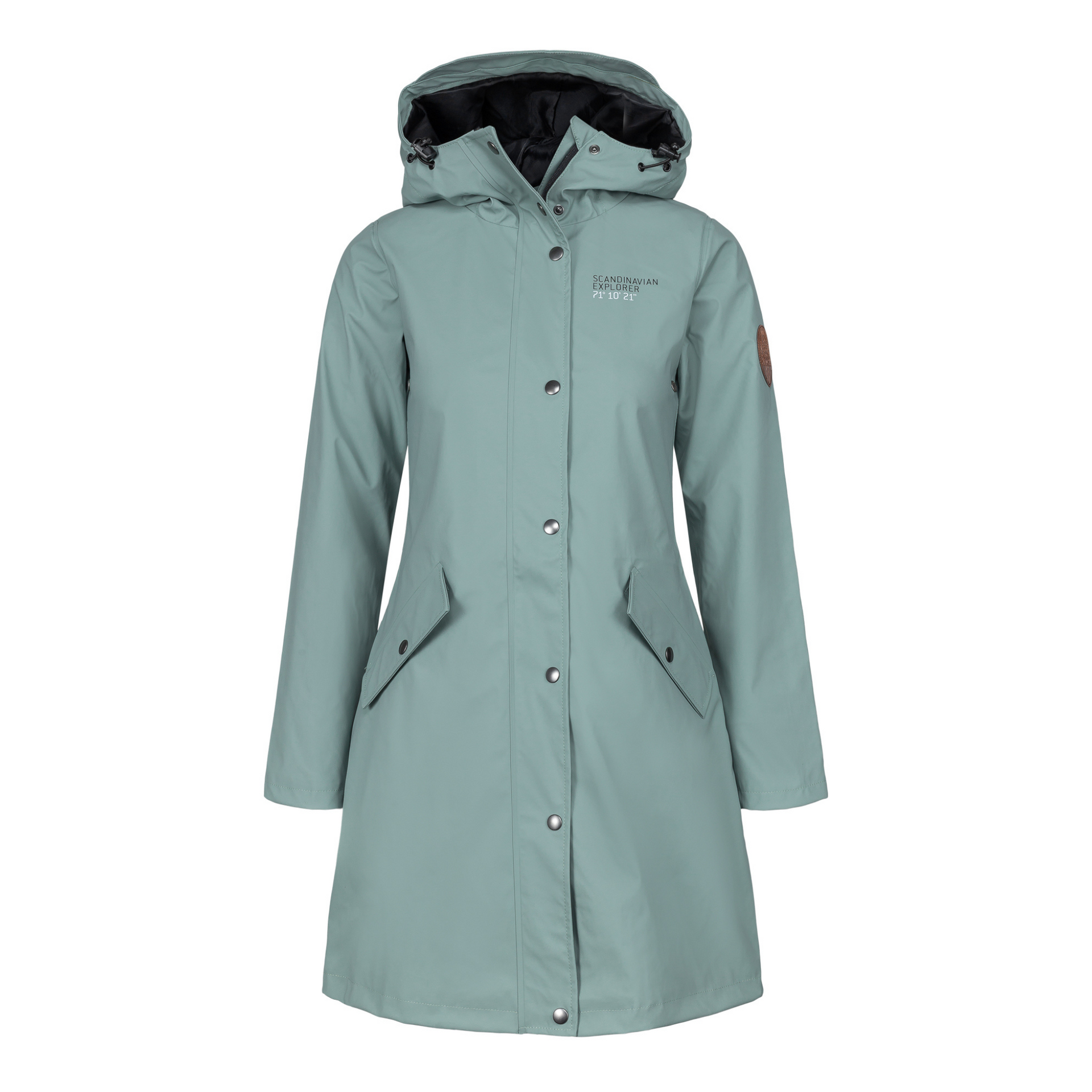 Women s Scandinavian Raincoat Light Green Scandinavian North