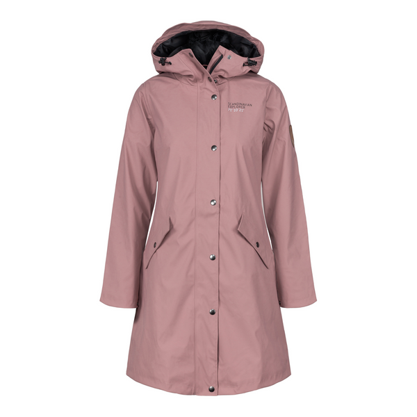 ◇RONRON◇ TRENCH WIND JACKET PINK Women's Scandinavian Raincoat - Dusty Pink – Scandinavian North