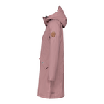 womens raincoat pink side