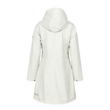 womens scandinavian raincoat white back