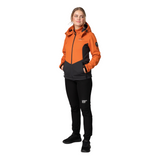 Women's 3 Layer Softshell Jacket - Orange / Grey