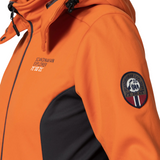 Women's 3 Layer Softshell Jacket - Orange / Grey