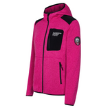 Women's Combo Fleece Jacket - Cerise Pink