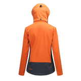 Women's 3 Layer Softshell Jacket - Orange / Grey