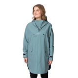 Women's Rain Poncho - Aqua Blue