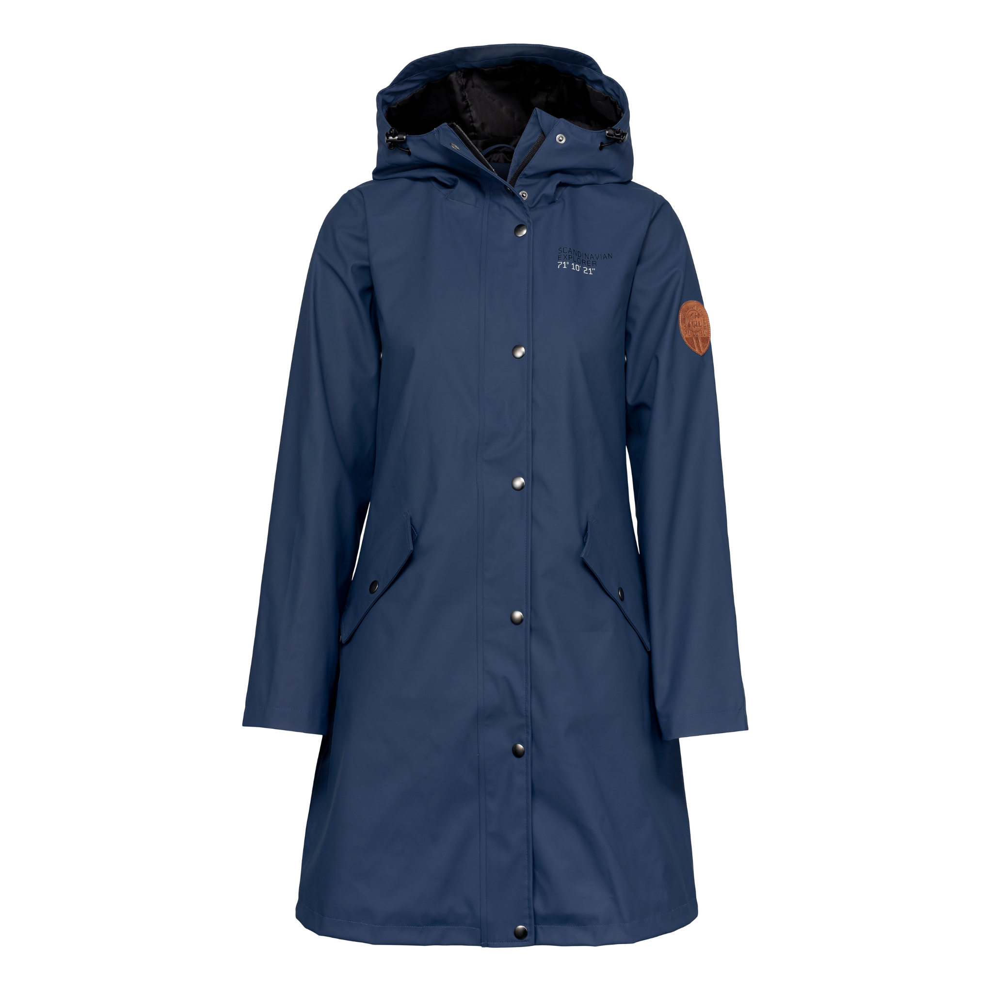 Women's Scandinavian Raincoat - Blue
