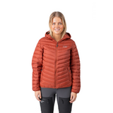 Women's Ultra Light Down Jacket - Rust Red