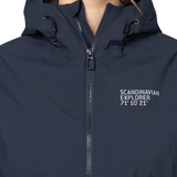 Women's Waterproof Windbreaker - Navy