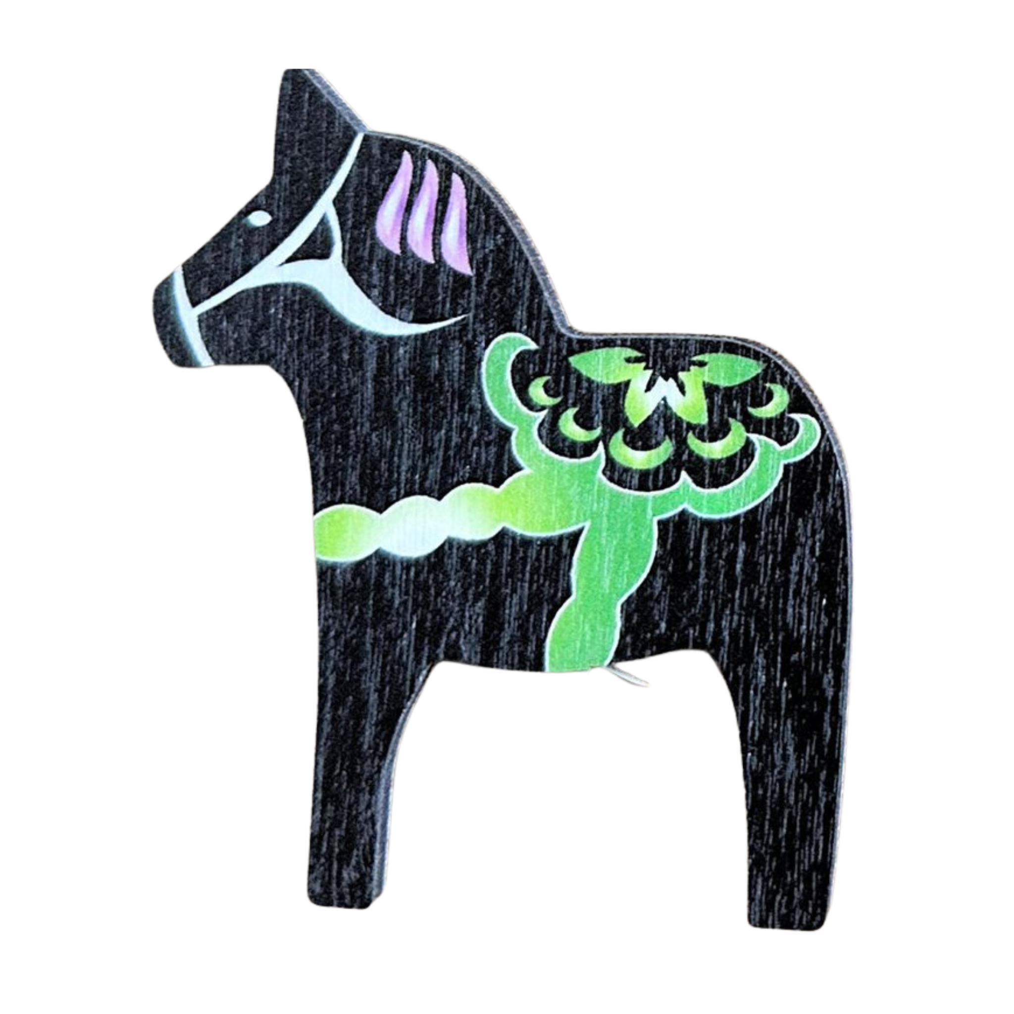 Wood Dala Horse Magnet