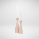 Natural Wooden Candle Holder -  9"