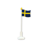 Wood Table Flag - Sweden