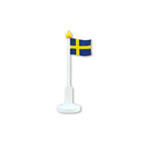 Wood Table Flag - Sweden