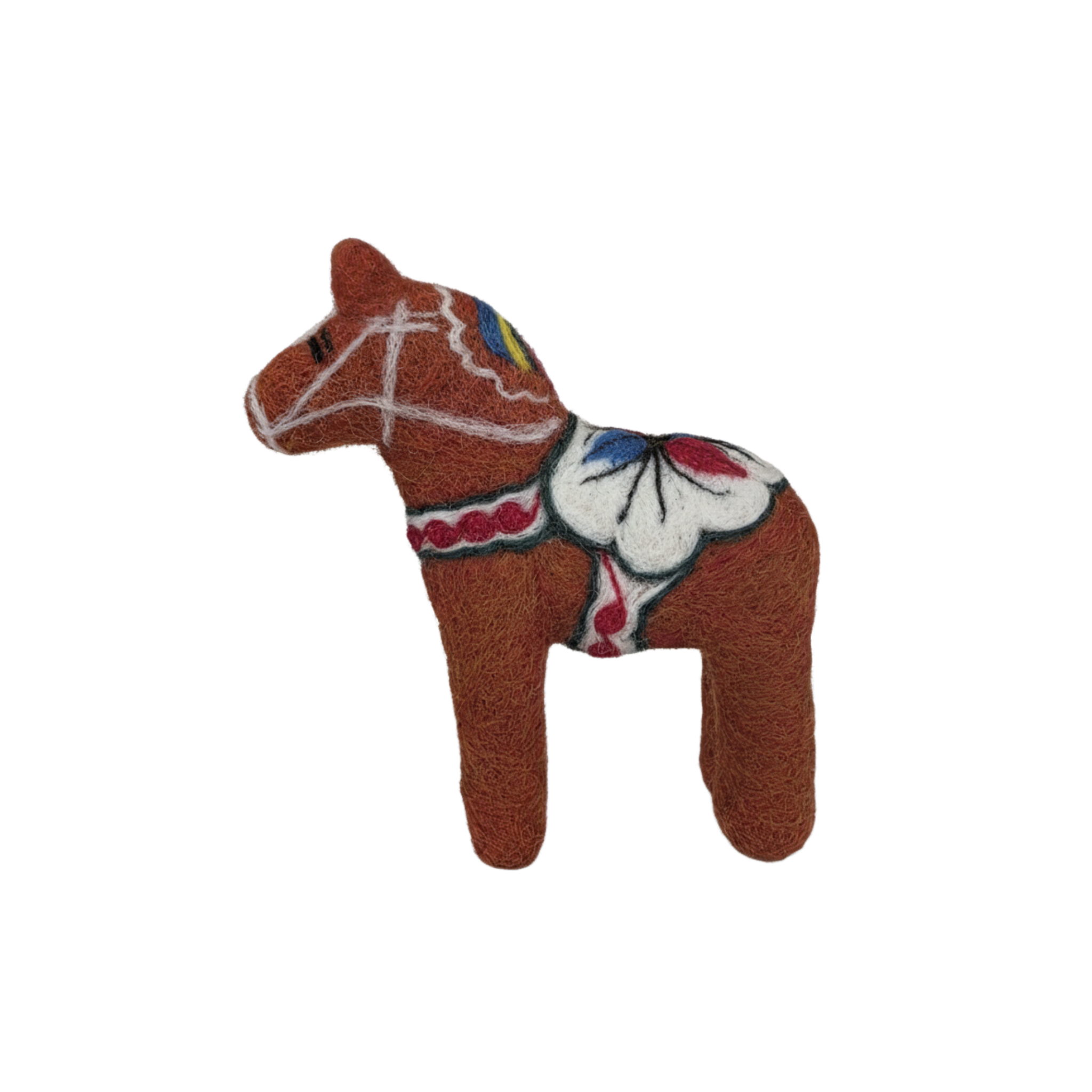 Wool Dala Horse - Red