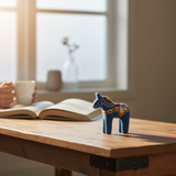 Wool Dala Horse - Blue