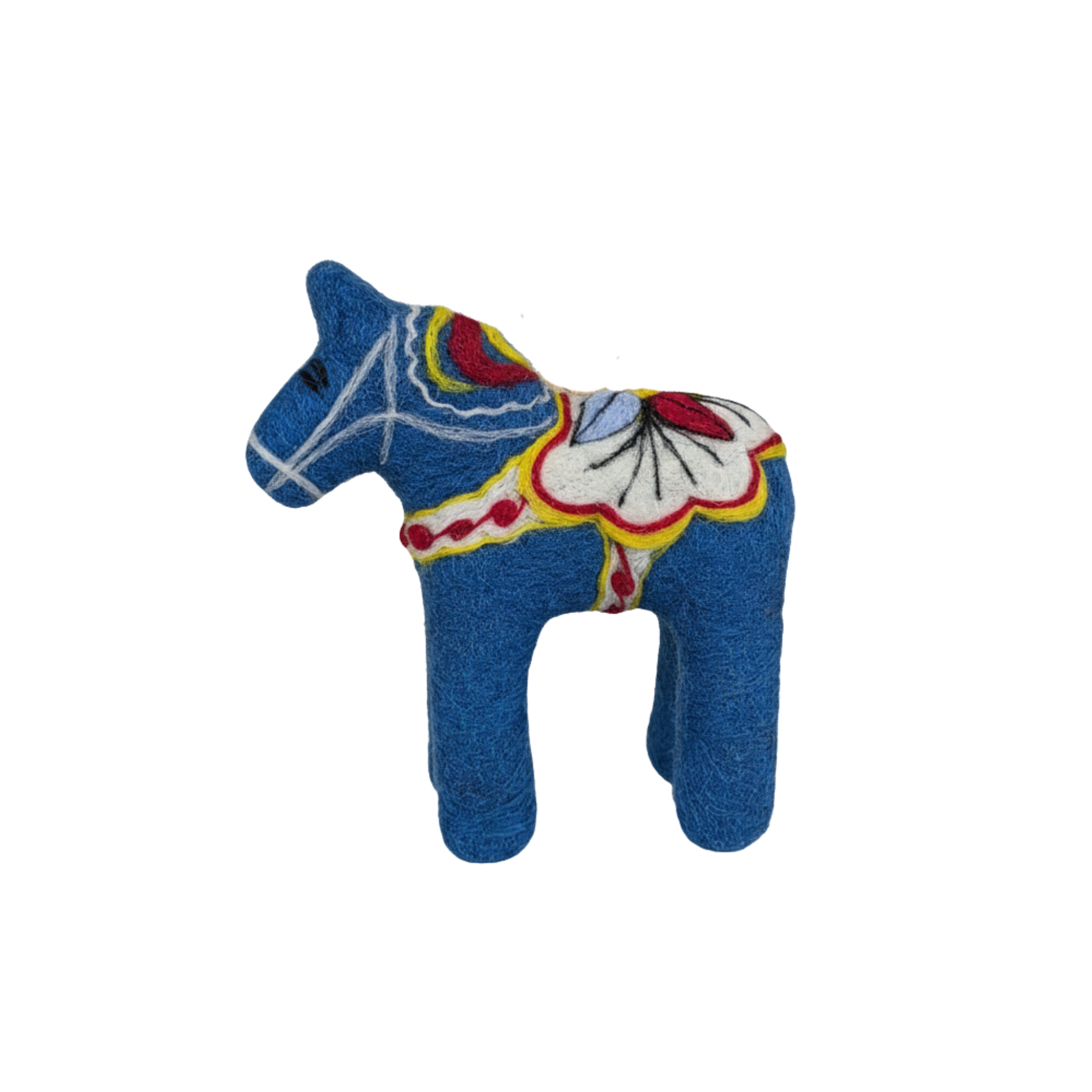 Wool Dala Horse - Blue