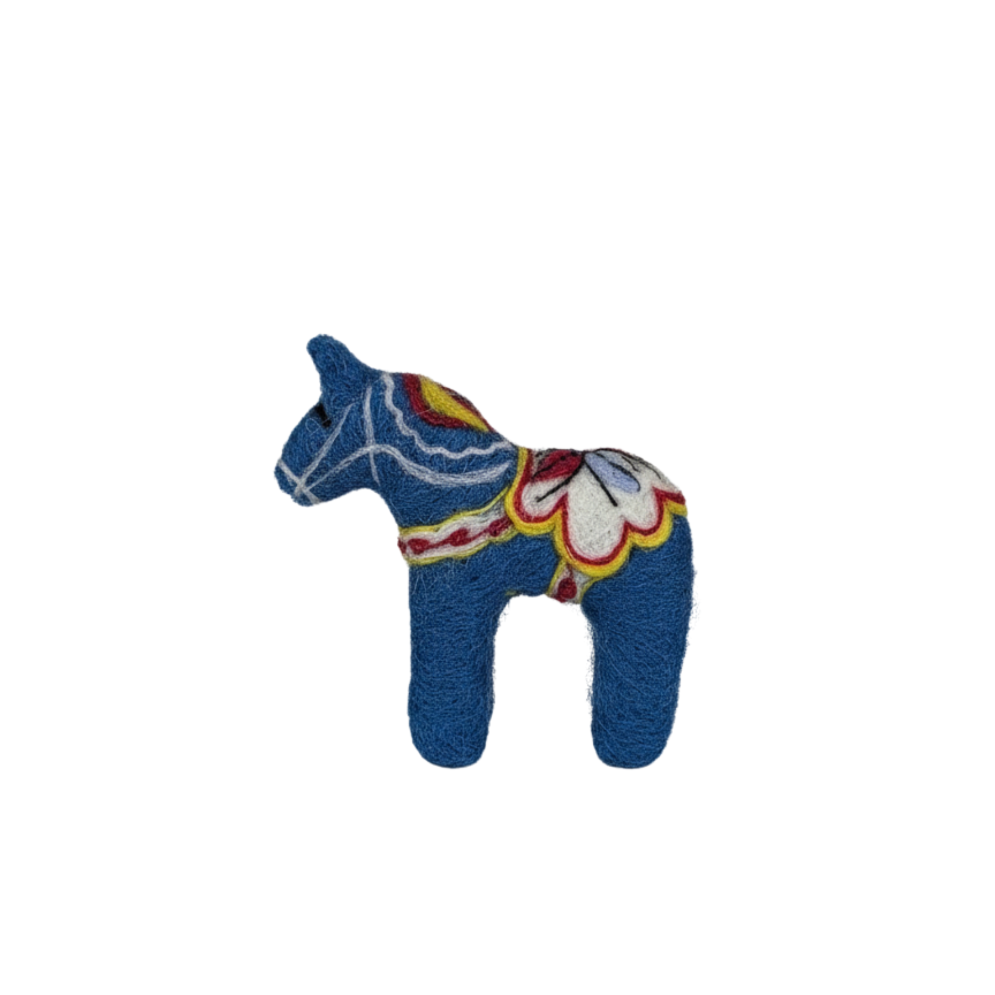 Wool Dala Horse - Blue