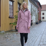 Women's Scandinavian Raincoat - Dusty Pink