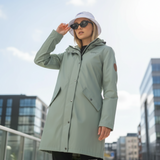 Women's Scandinavian Raincoat - Light Green