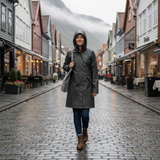 Women's Scandinavian Raincoat - Olive