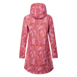 Women's Scandinavian Raincoat - Red Floral