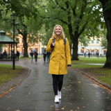 Women's Scandinavian Raincoat - Yellow