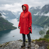 Women's Rain Poncho - Red