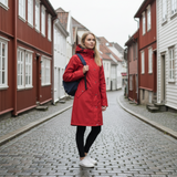Women's Scandinavian Raincoat - Red