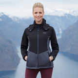 Women's 3 Layer Softshell Jacket - Black / Dark Grey