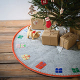 Wool Christmas Tree Mat - Grey