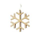 Snowflake Wooden Ornament