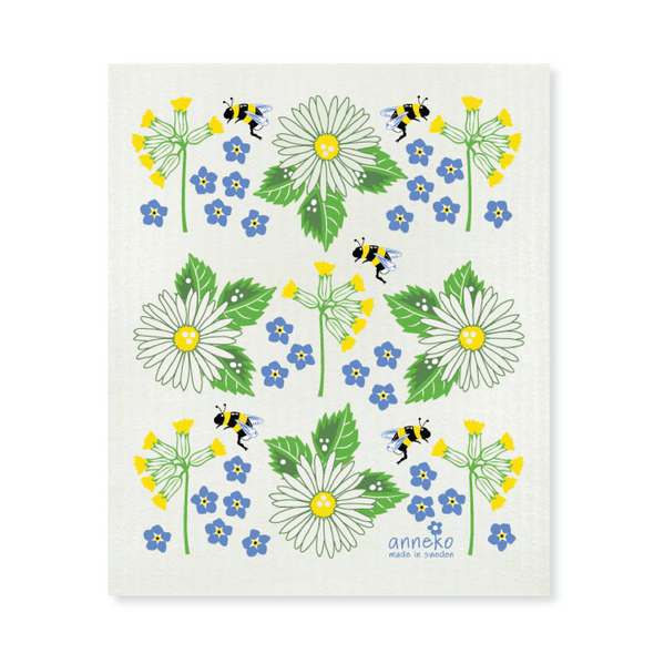 Summer Flowers  - The Amazing Swedish Dish Cloth