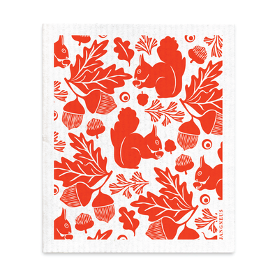 Squirrel Orange - The Amazing Swedish Dishcloth