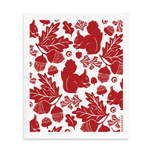 amazing swedish dishcloth burgundy squirrel