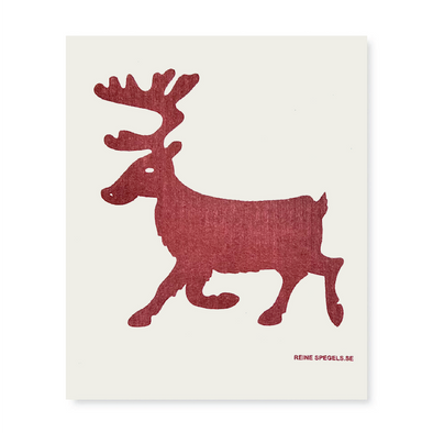 Reindeer Red - The Amazing Swedish Dish Cloth