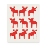 amazing swedish dishcloth 9 red moose by jangneus