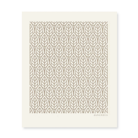 Leaves - Grey - The Amazing Swedish Dish Cloth