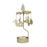 Christmas Gold - Rotating Carousel Candle Holder