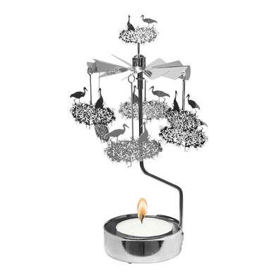 Stork - Rotating Carousel Candle Holder