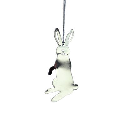 Rabbit Ornament - Silver