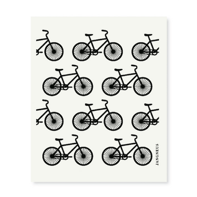 Bikes - Black - The Amazing Swedish Dish Cloth
