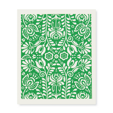 Scandi Bloom Green - The Amazing Swedish Dishcloth
