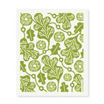 amazing swedish dishcloth gree oak leaf 