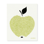 Amazing Swedish Dishcloth Green Apple Design