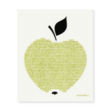 Amazing Swedish Dishcloth Green Apple Design