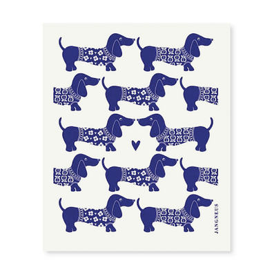 Dachsund - Blue- The Amazing Swedish Dish Cloth